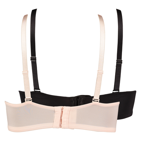 Lot de 2 soutiens-gorges pr&eacute;form&eacute;s sans bretelles, Rose