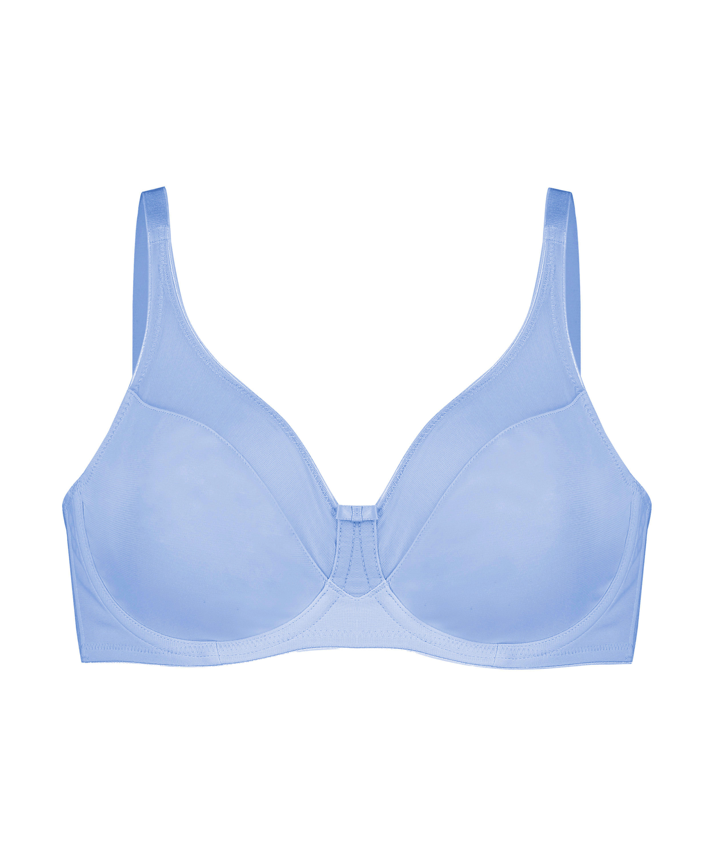 Soutien-gorge à armatures non-préformé minimiseur Nina, Bleu, main