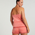Cami top Velours Lace, Roze