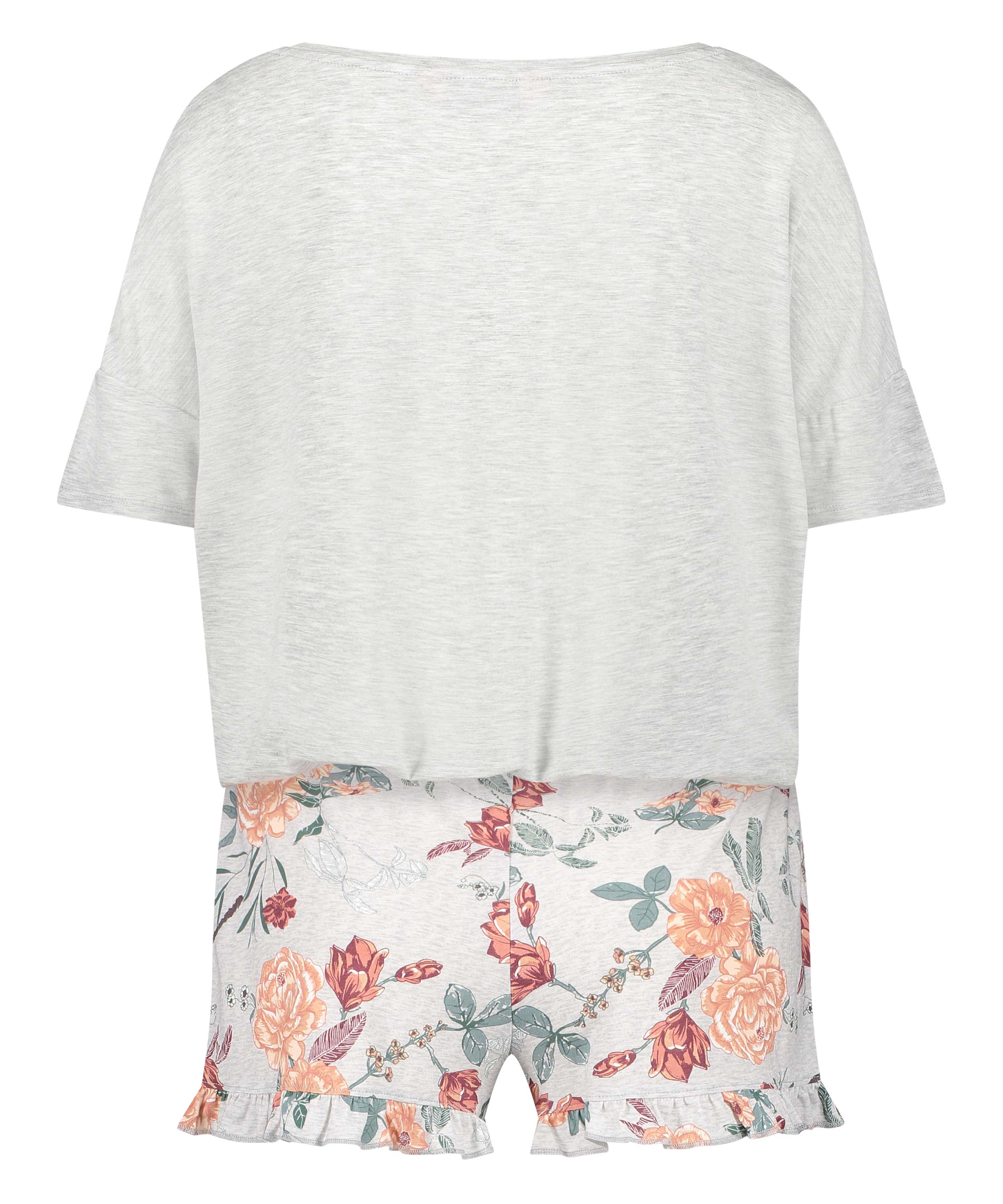 Korte pyjama set, Grijs, main
