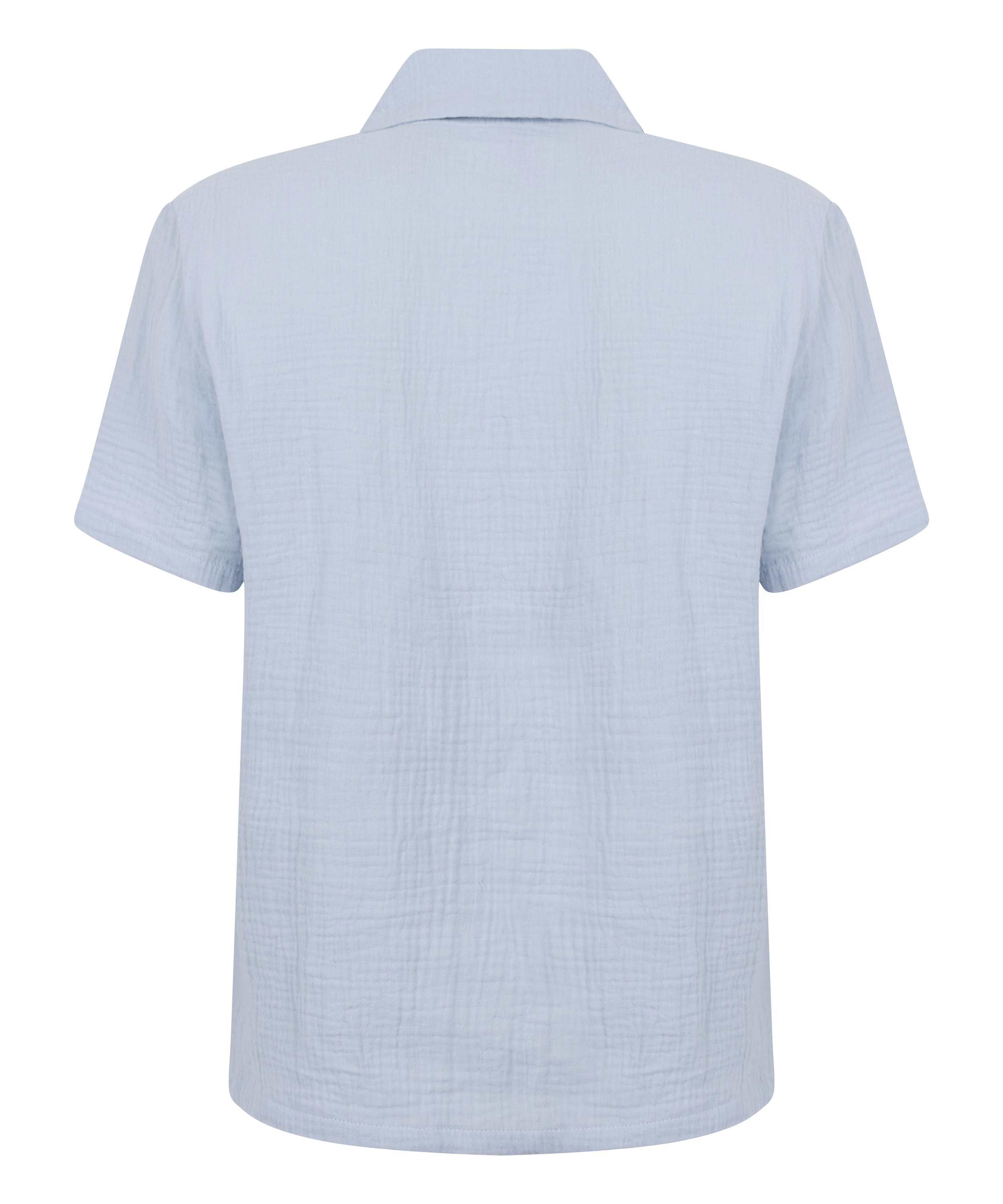 Veste en mousseline, Bleu, main