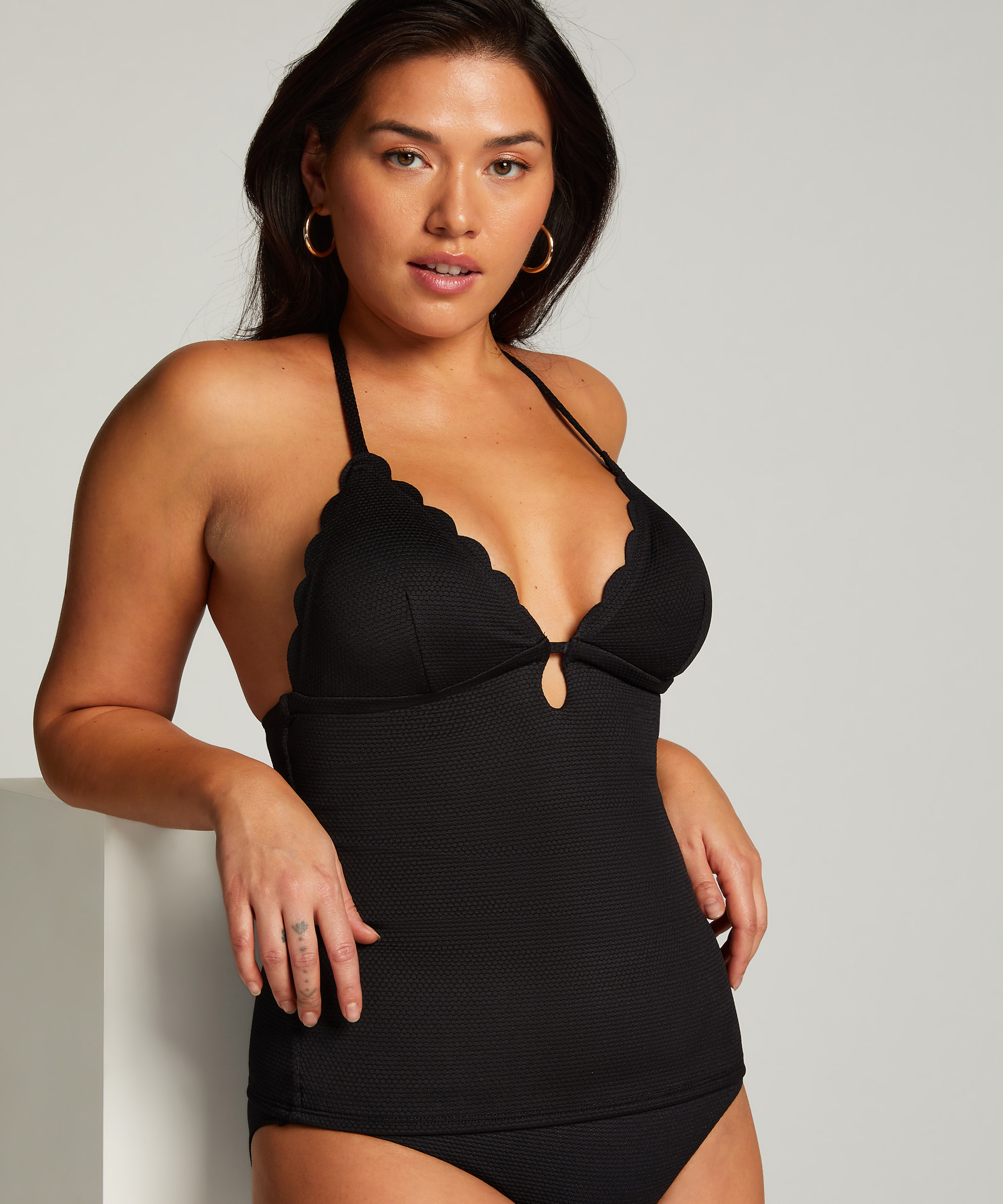 Shaping Tankini, Zwart, main