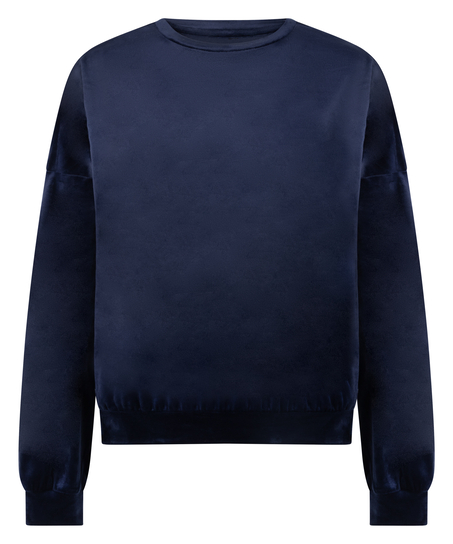 Velours Top, Blauw