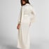 Lange satijnen kimono Valerie, Wit