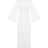 Lange satijnen kimono Valerie, Wit