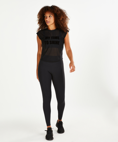 Top de sport HKMX Time to shine, Noir