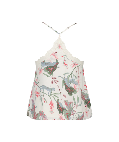 Cami top Woven Lace, Wit