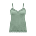 Cami top Velours Lace, Groen