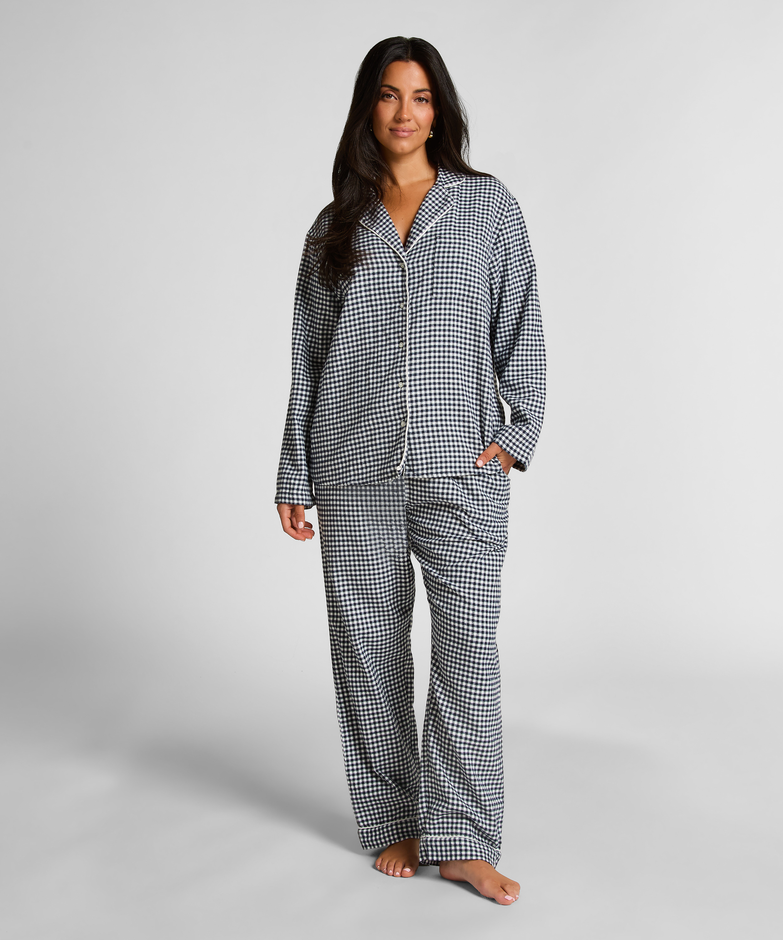 Pyjamatop Flanel Essentials, Blauw, main