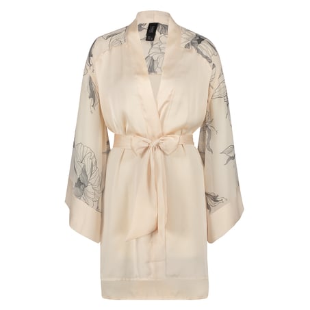 Kimono satin Lotus, Rose
