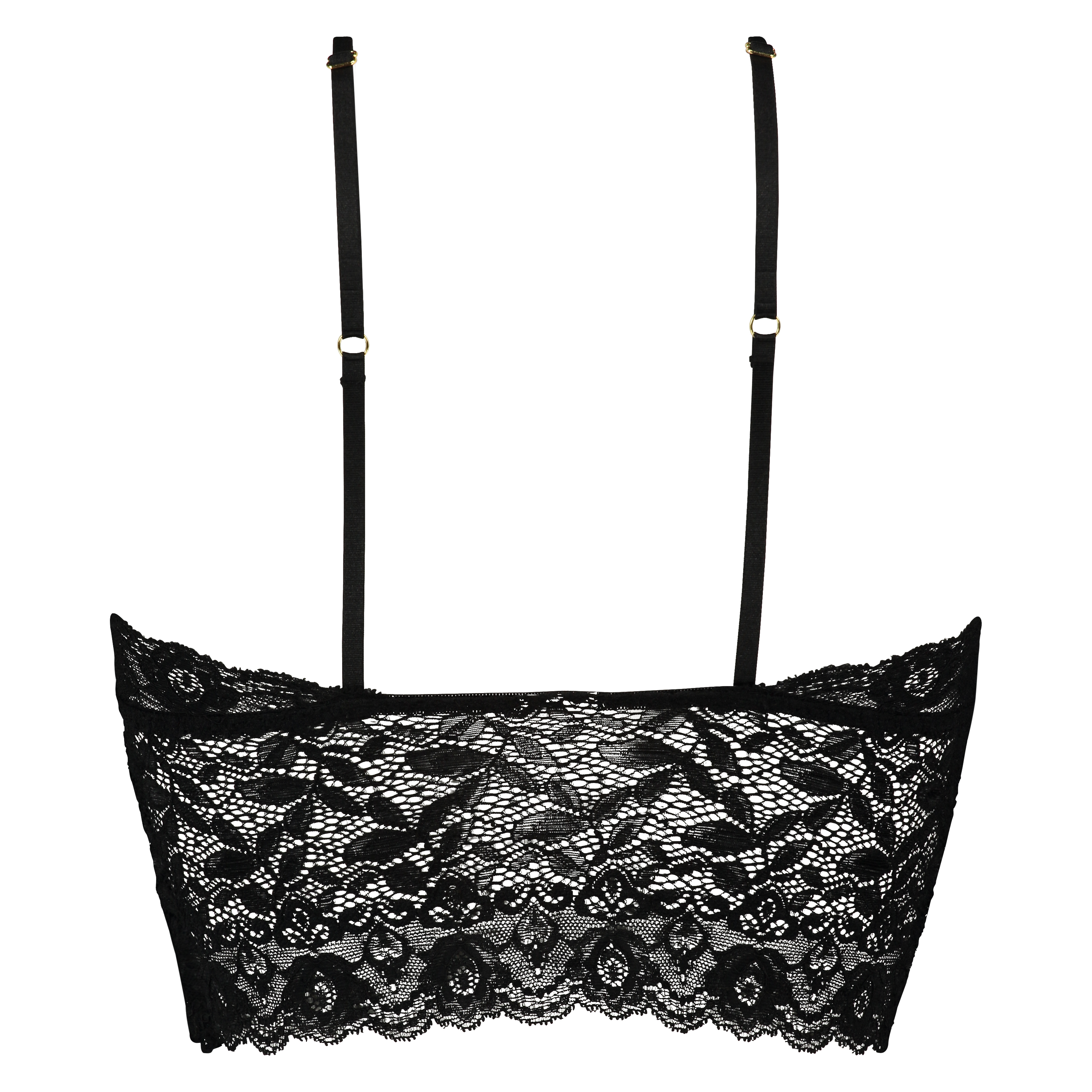 Bralette longline Fancy, Zwart, main