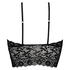 Bralette longline Fancy, Zwart