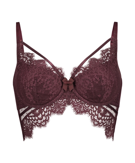Soutien-gorge &agrave; armatures pr&eacute;form&eacute; longline Marilee, Pourpre