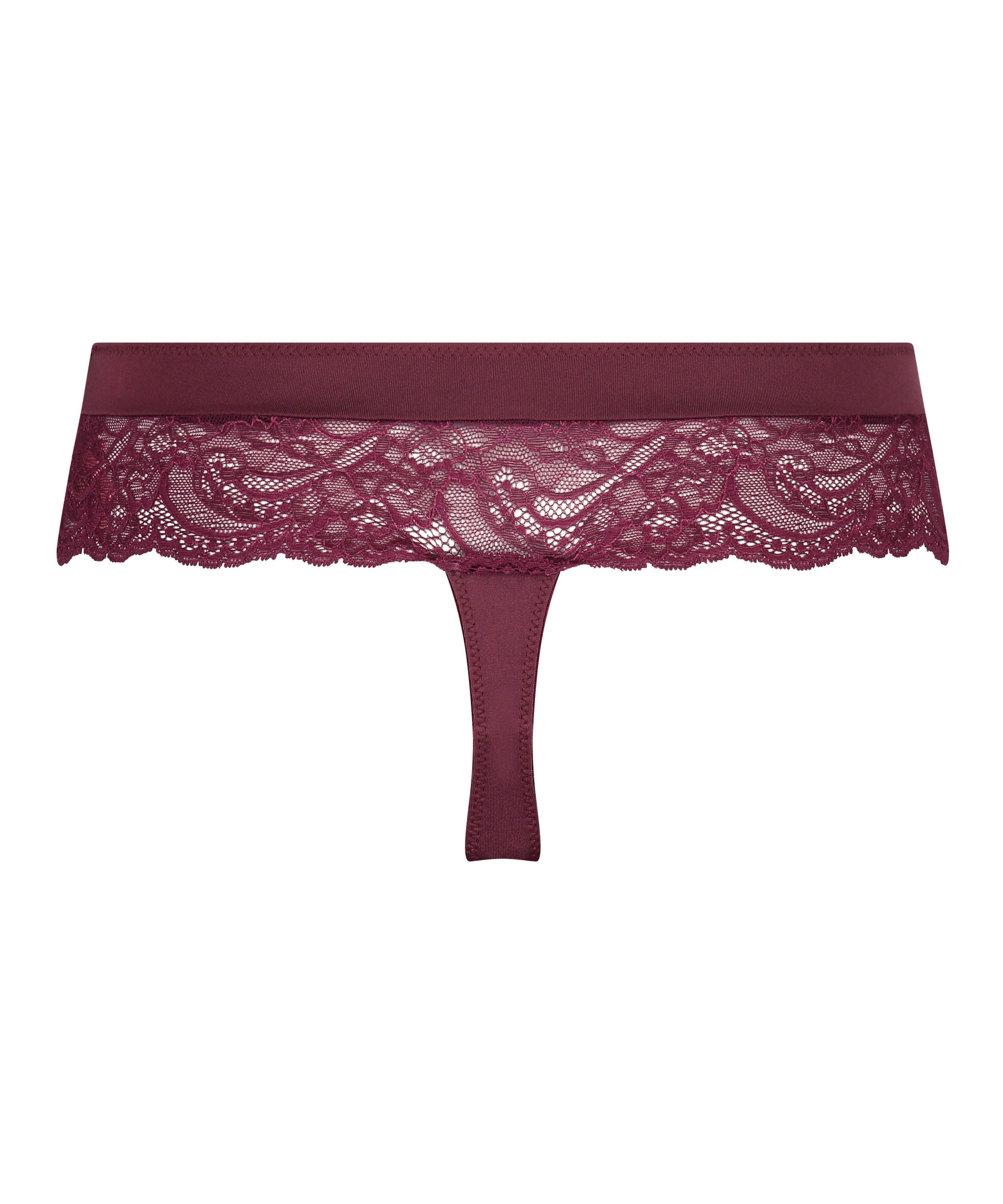 Boxer string Sophie, Pourpre, main