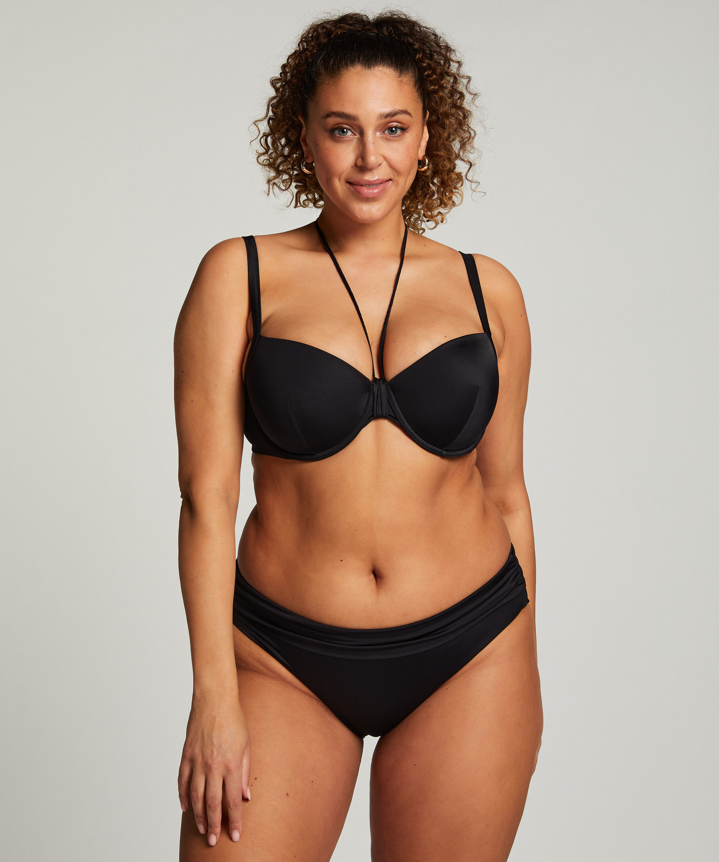 Slip de Bikini Rio Luxe, Noir