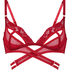 Bralette Pleasure, Rood