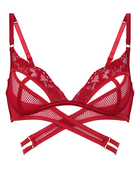 Bralette Pleasure, Rood