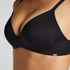 Soutien-gorge sans armatures pr&eacute;form&eacute; Mona, Noir