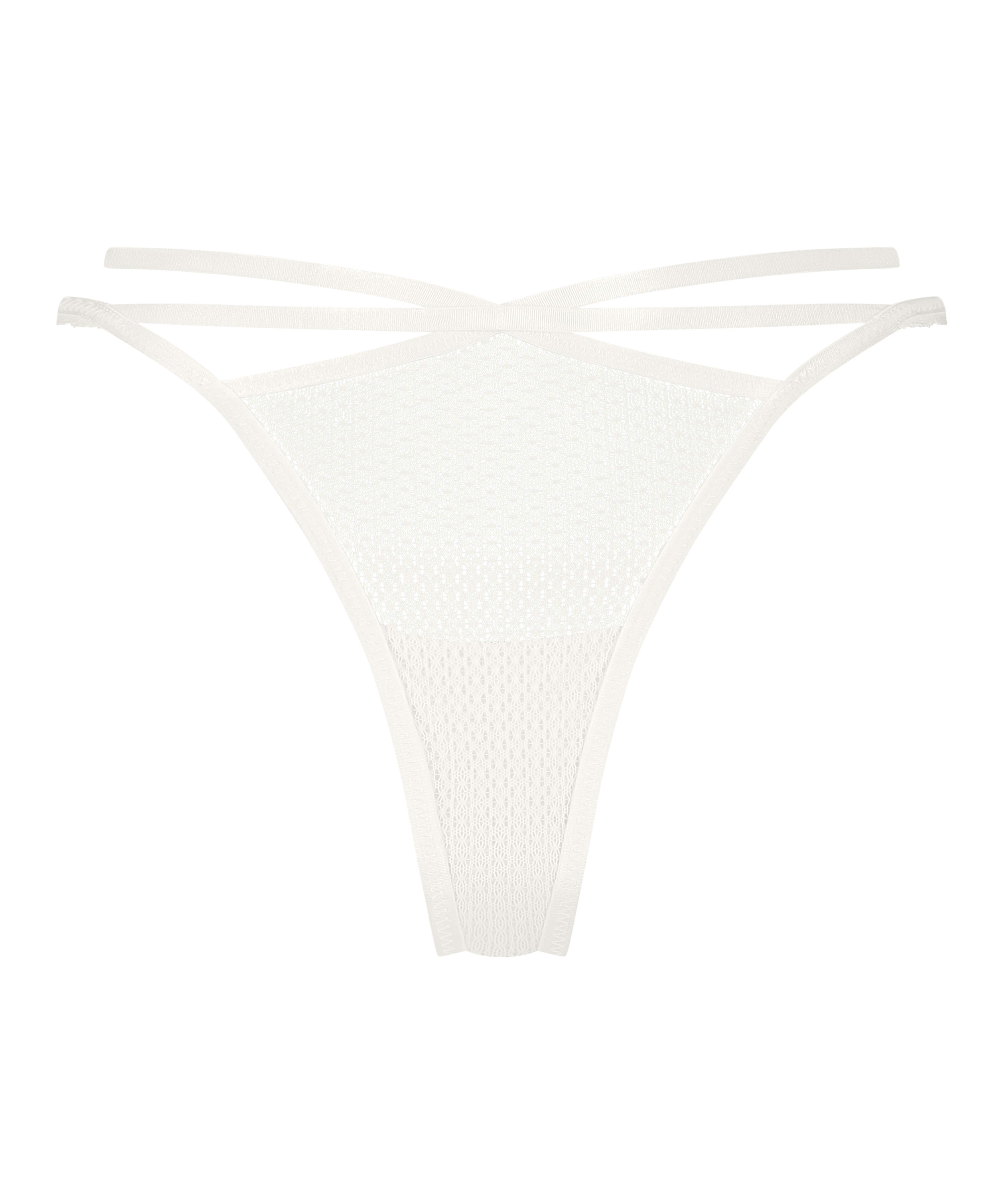 Slip mini brésilien Joy, Blanc, main