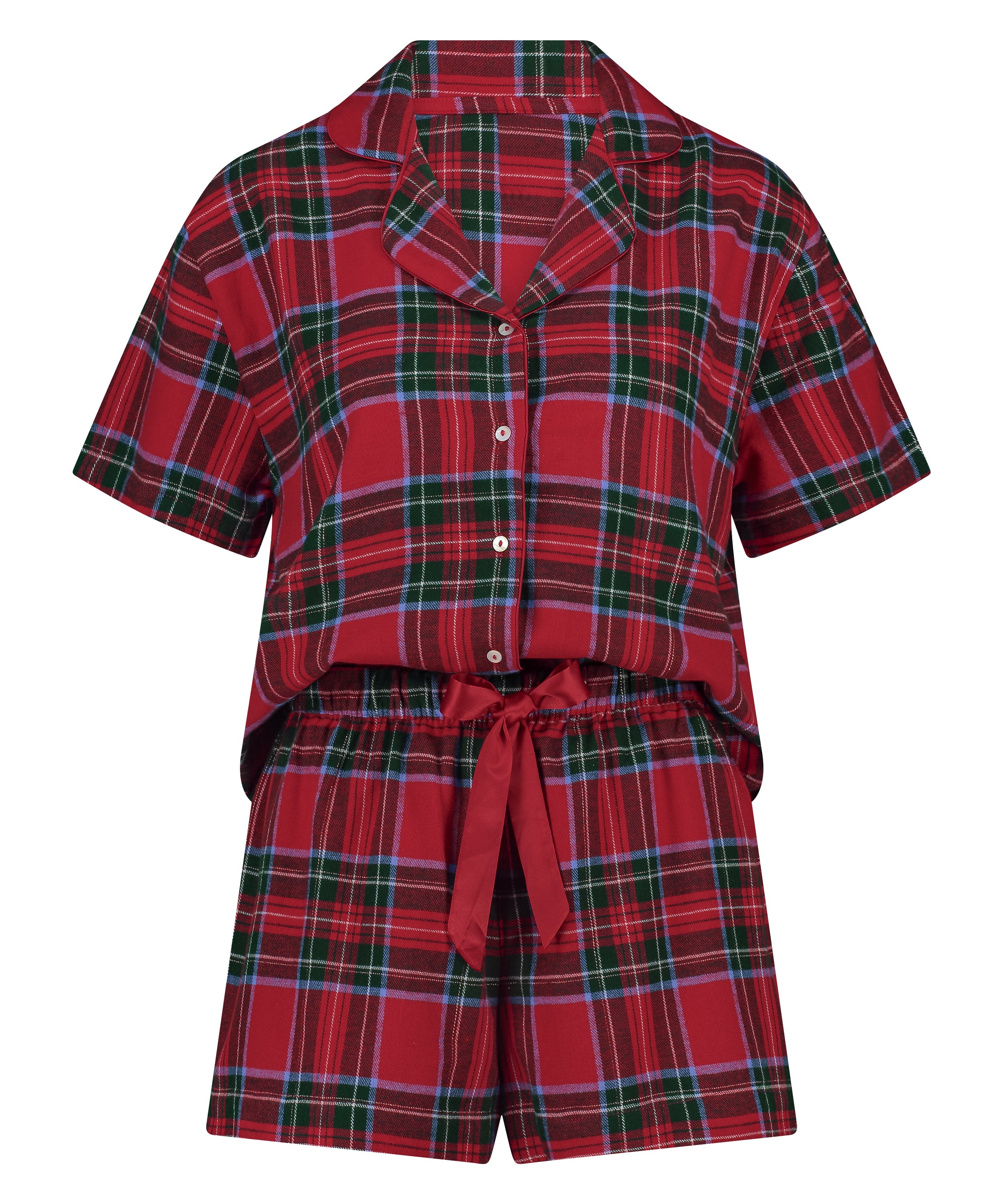 Pyjamaset Twill, Rood, main