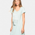 Chemise de nuit col en V, Vert