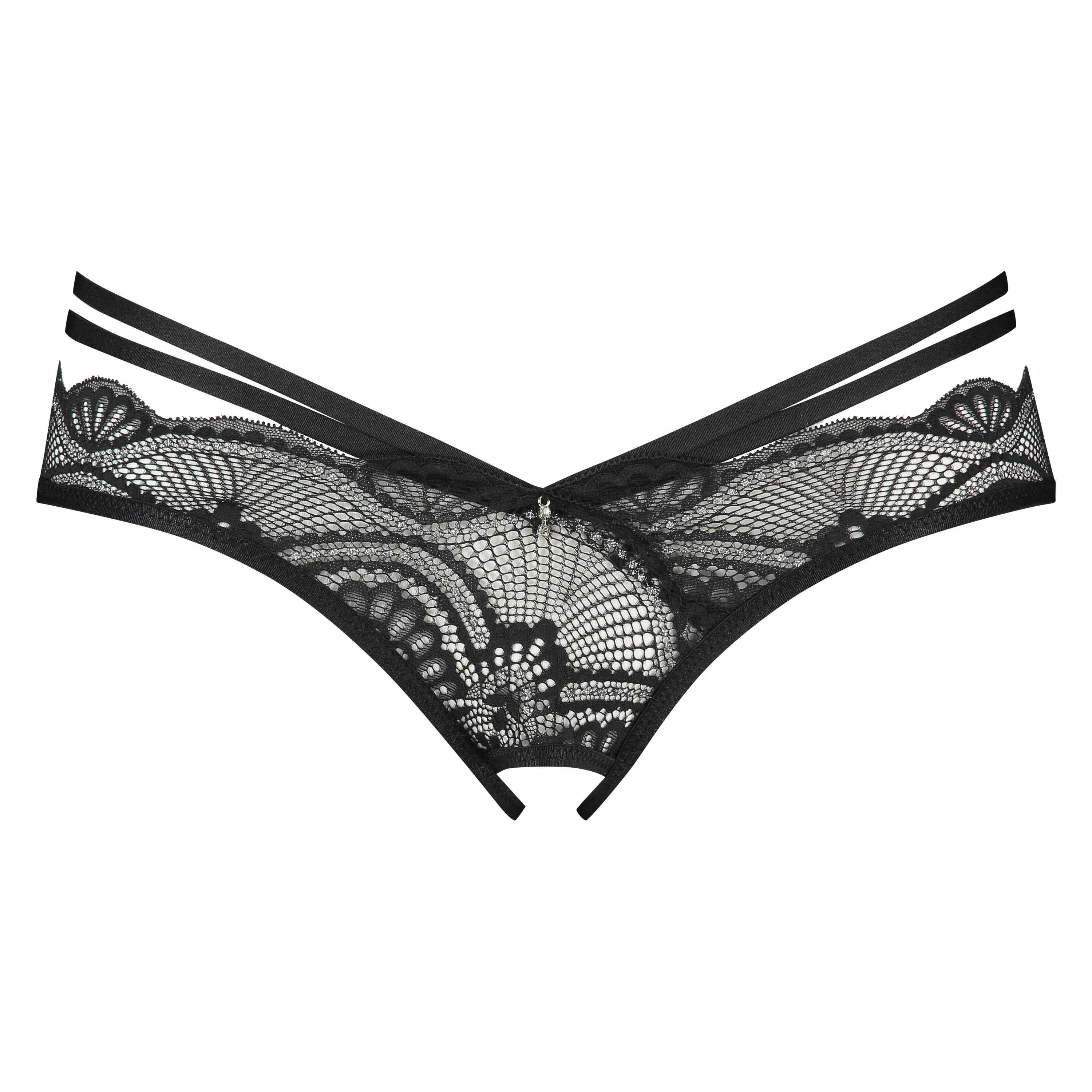 Brazilian Ziggy met open kruis, Zwart, main