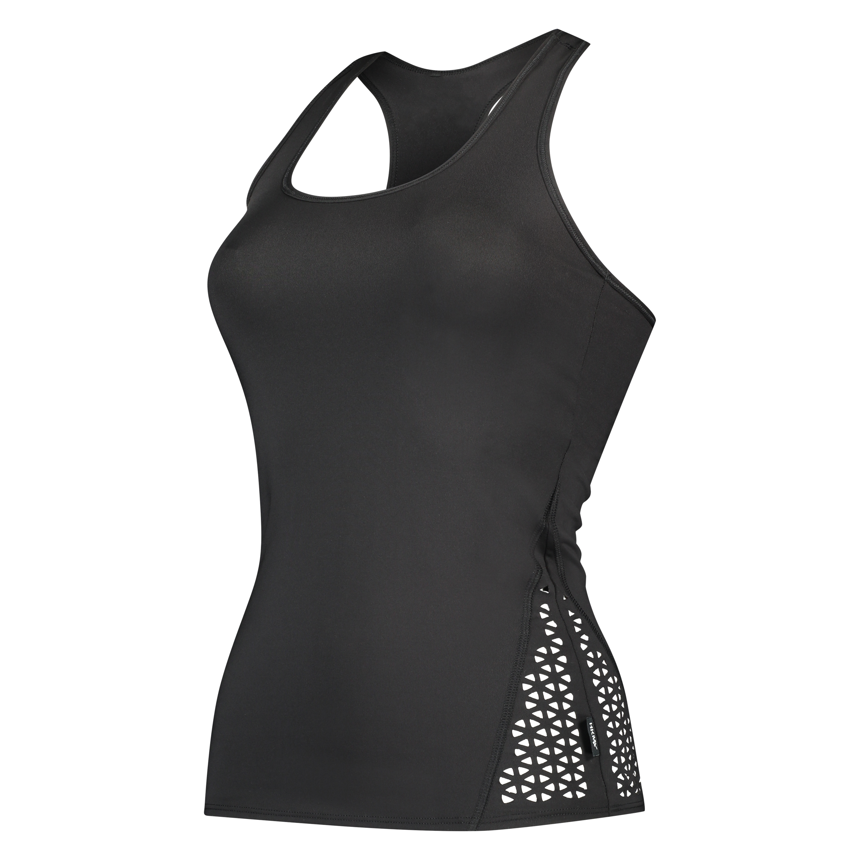HKMX Tanktop Lasercut, Zwart, main