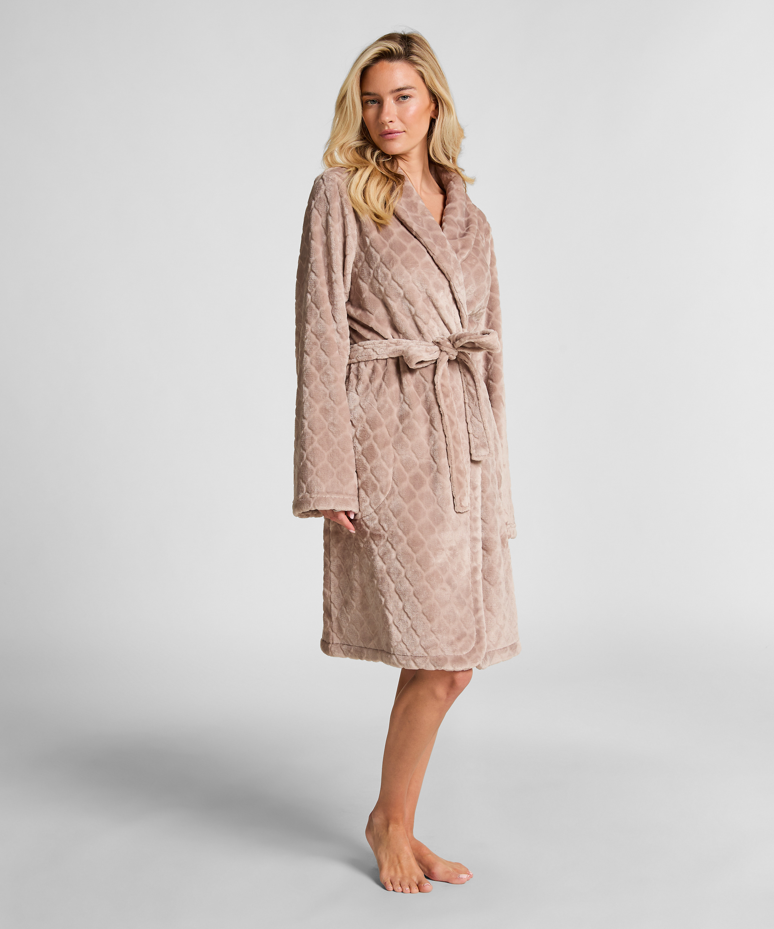 Badjas Fleece, Beige, main