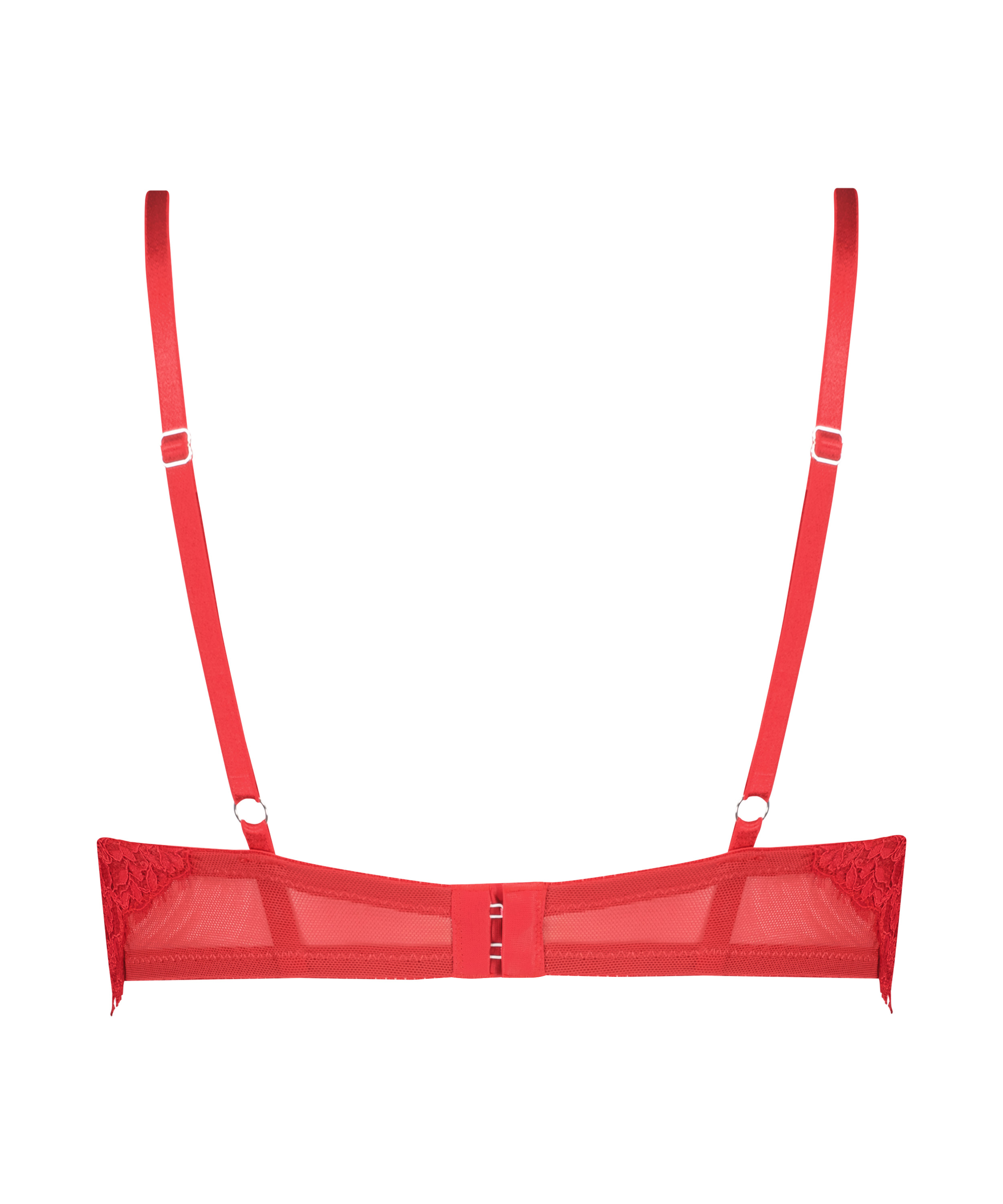 Soutien-gorge à armatures préformé longline Pauline, Rouge, main