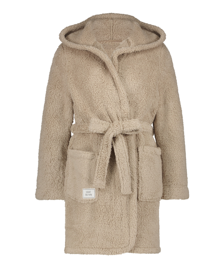 Badjas Fleece, Beige