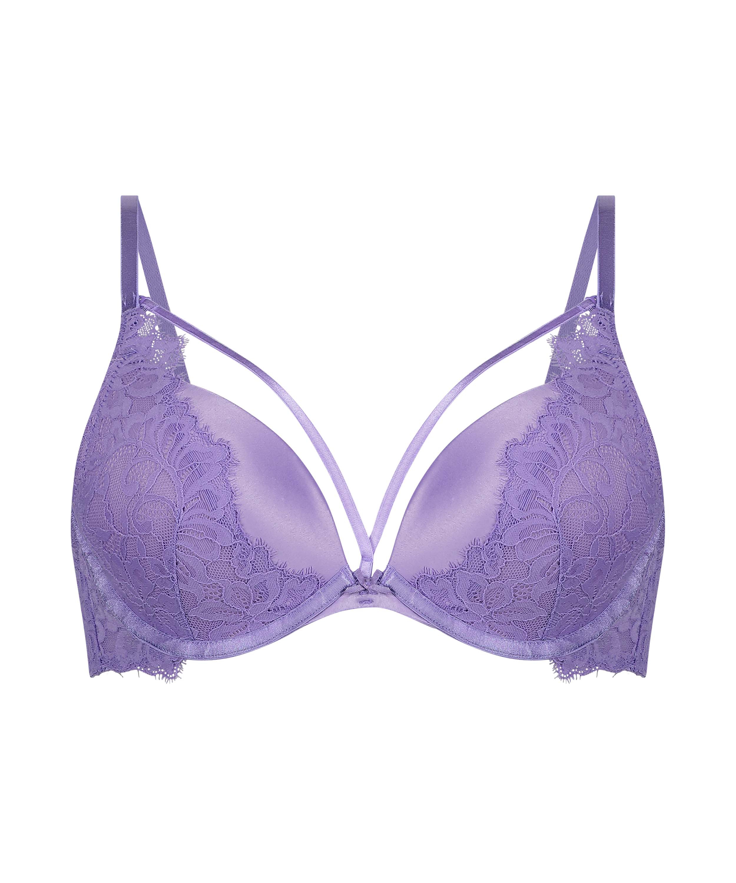 Soutien-gorge push-up &agrave; armatures pr&eacute;form&eacute; Isabella, Pourpre, main