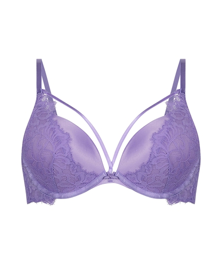 Soutien-gorge push-up &agrave; armatures pr&eacute;form&eacute; Isabella, Pourpre
