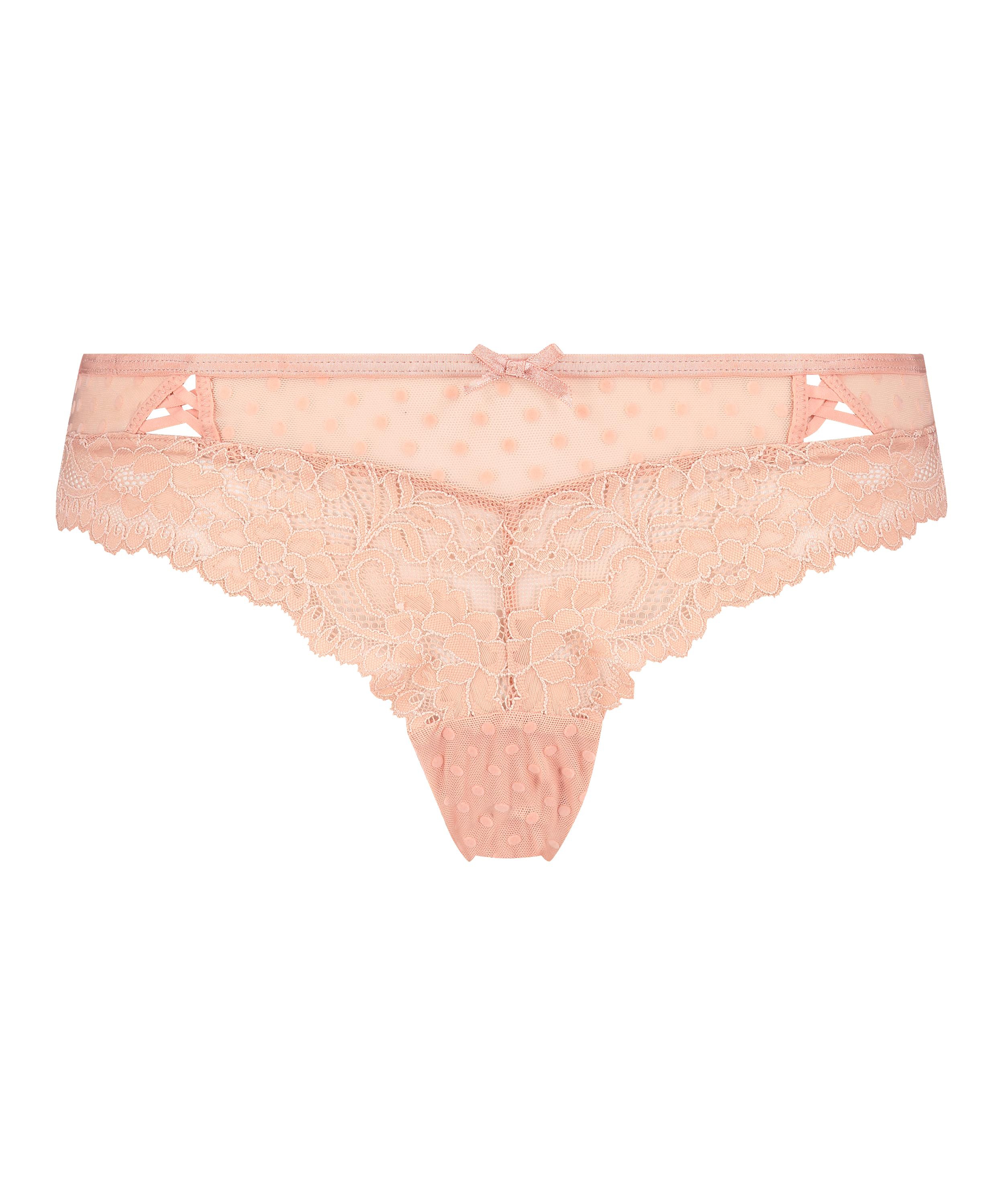 Slip brésilien Irene, Rose, main