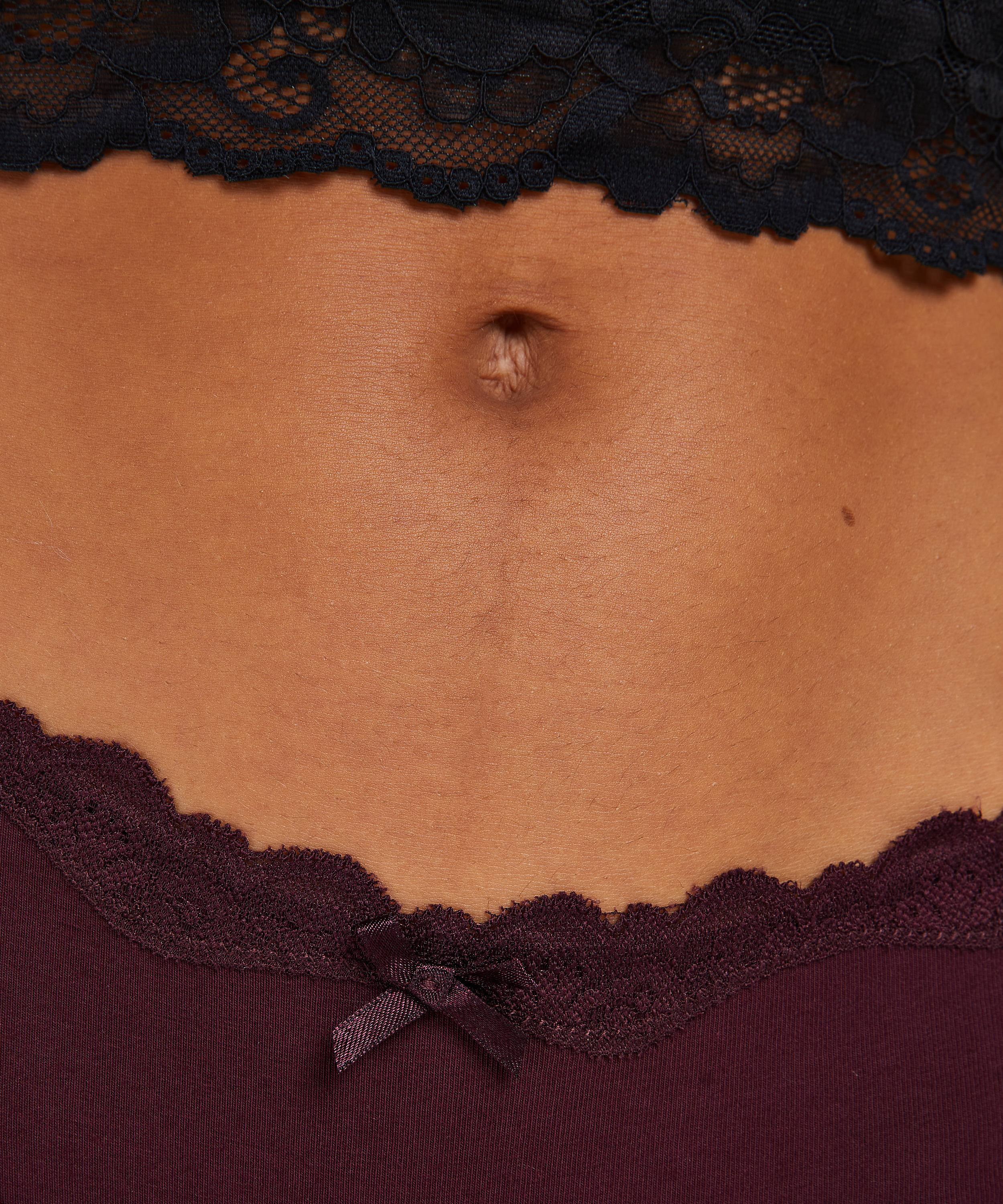 Slip brésilien coton, Rouge, main