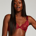 Soutien-gorge non rembourr&eacute; &agrave; armatures Hana, Rouge