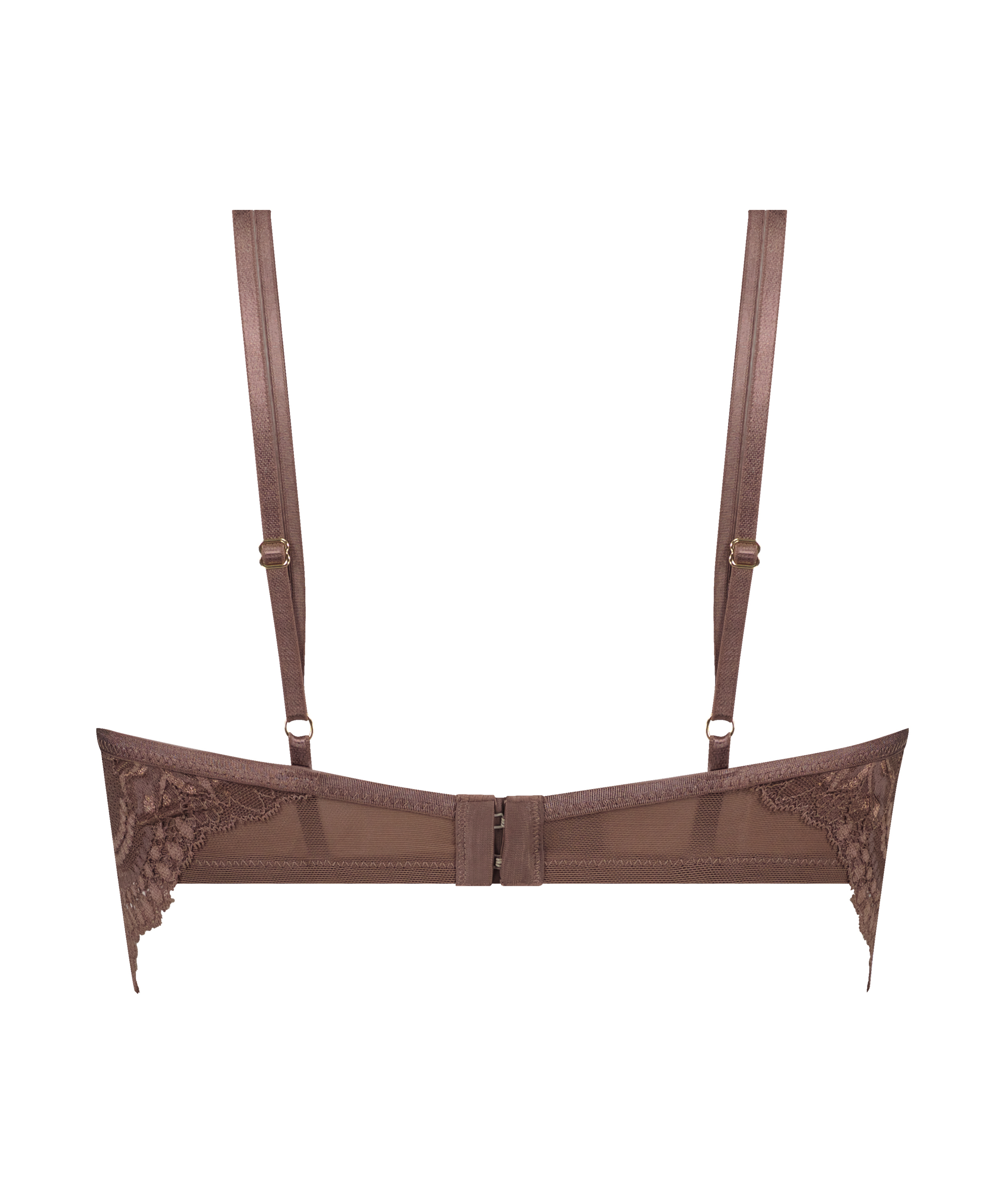 Niet-voorgevormde longline beugel bh Raquel, Bruin, main