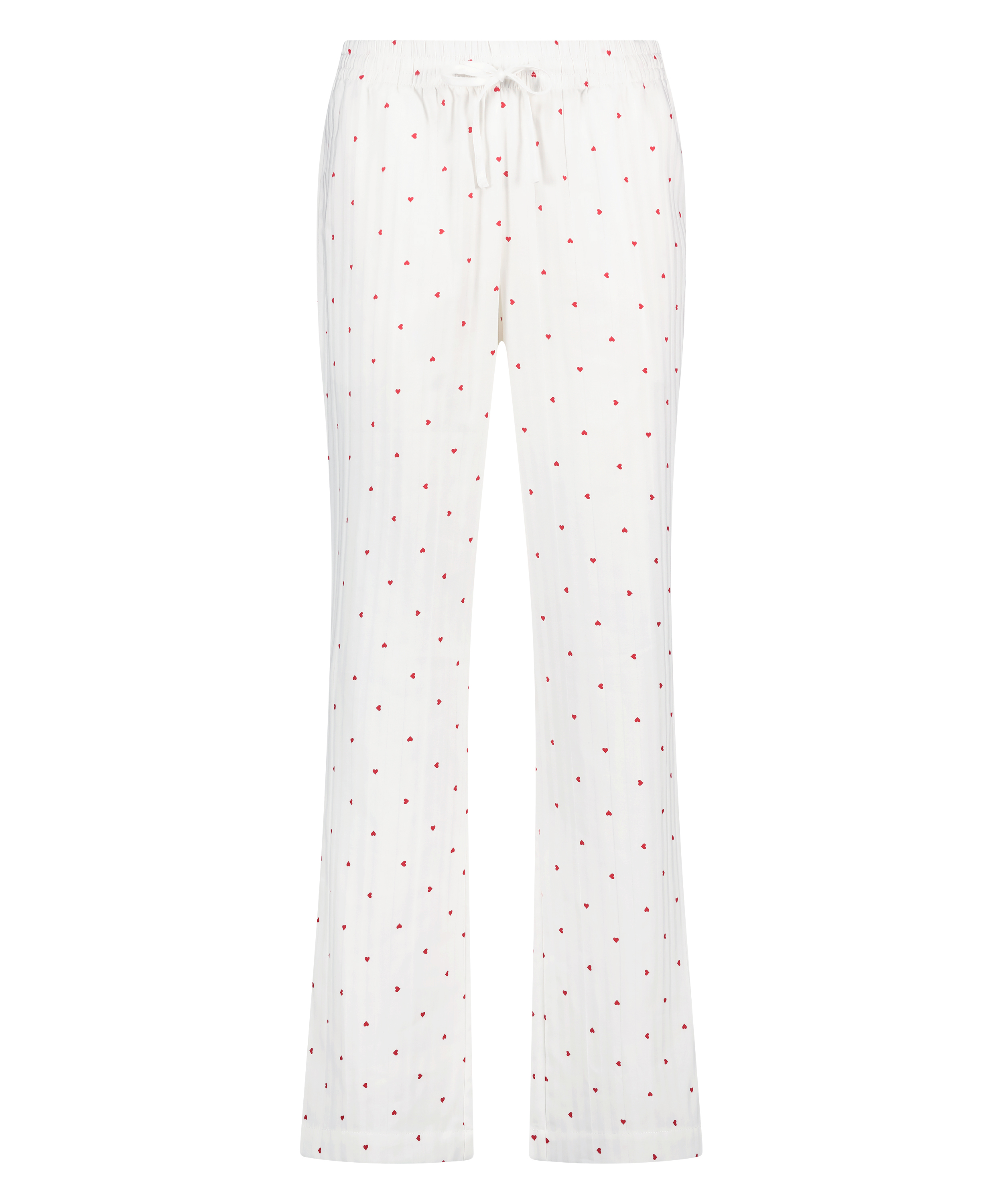 Petite pyjamabroek Jacquard Hearts, Wit, main