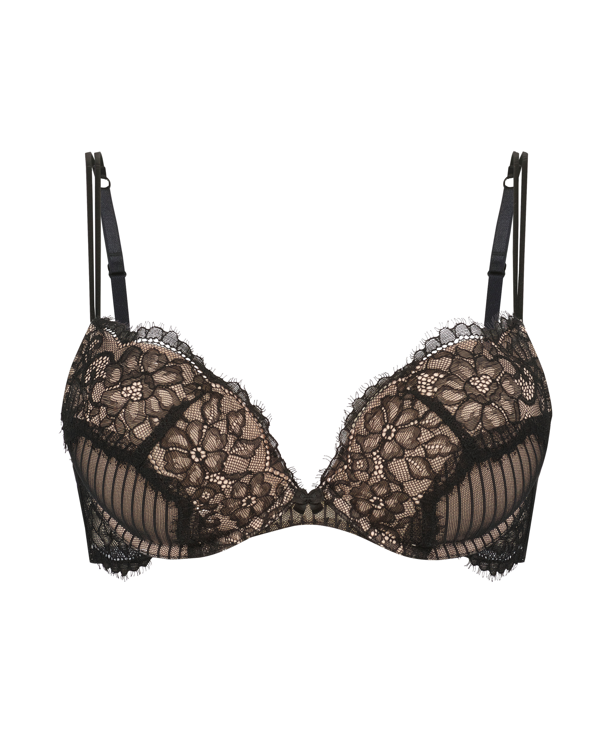 Soutien-gorge &agrave; armatures maximiseur pr&eacute;form&eacute; Bliss, Noir, main