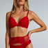 Voorgevormde push-up beugel bh Teddy, Rood