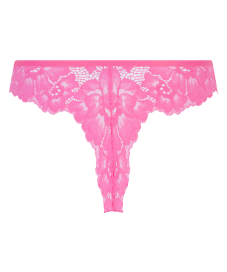 Invisible string Lace back, Roze
