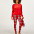 Pyjamaset met tas, Rood