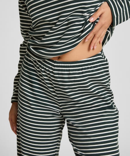Pyjamaset van katoenen jersey, Groen
