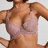 Soutien-gorge &agrave; armatures rembourr&eacute; longline Essie, Pourpre