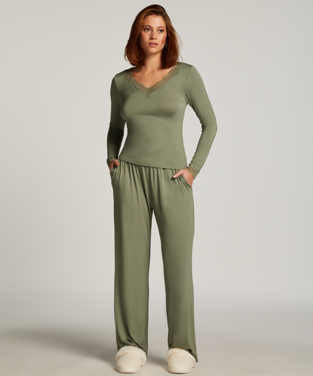 Pyjama set, Groen