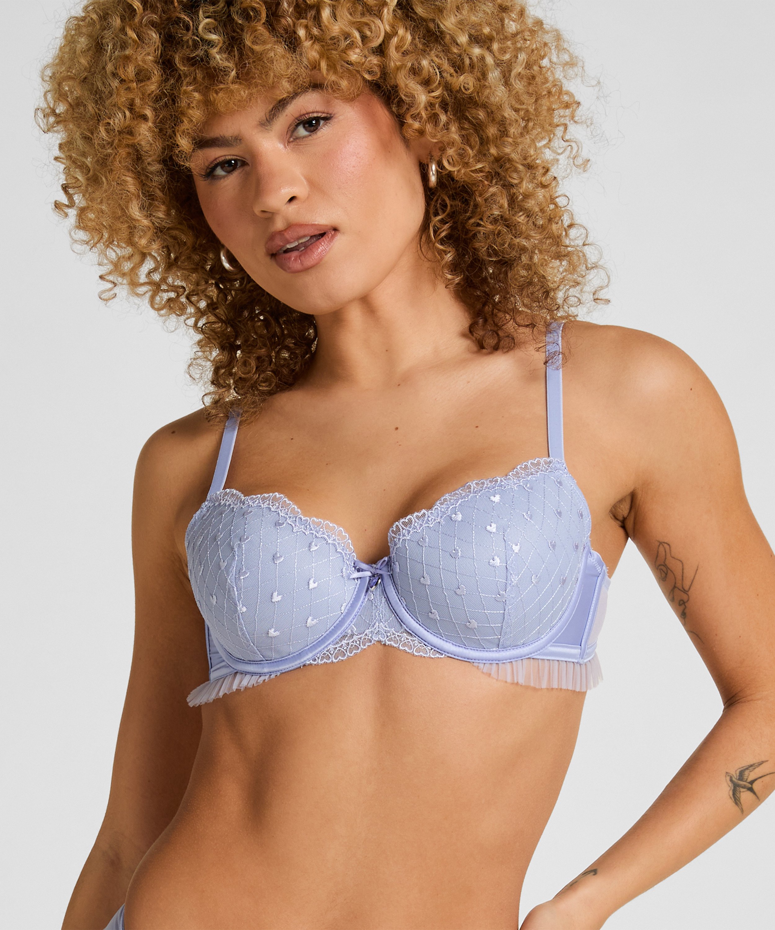 Cordelie Soutien-Gorge Armatures Rembourr&eacute;, Pourpre, main