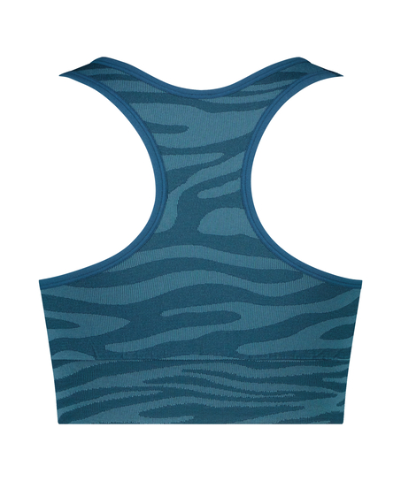 HKMX naadloze Sport bh, Blauw