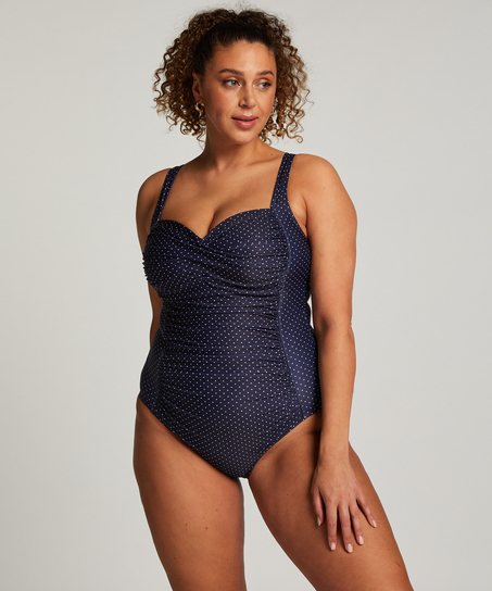 Maillot de bain Shaping Scallop, Bleu
