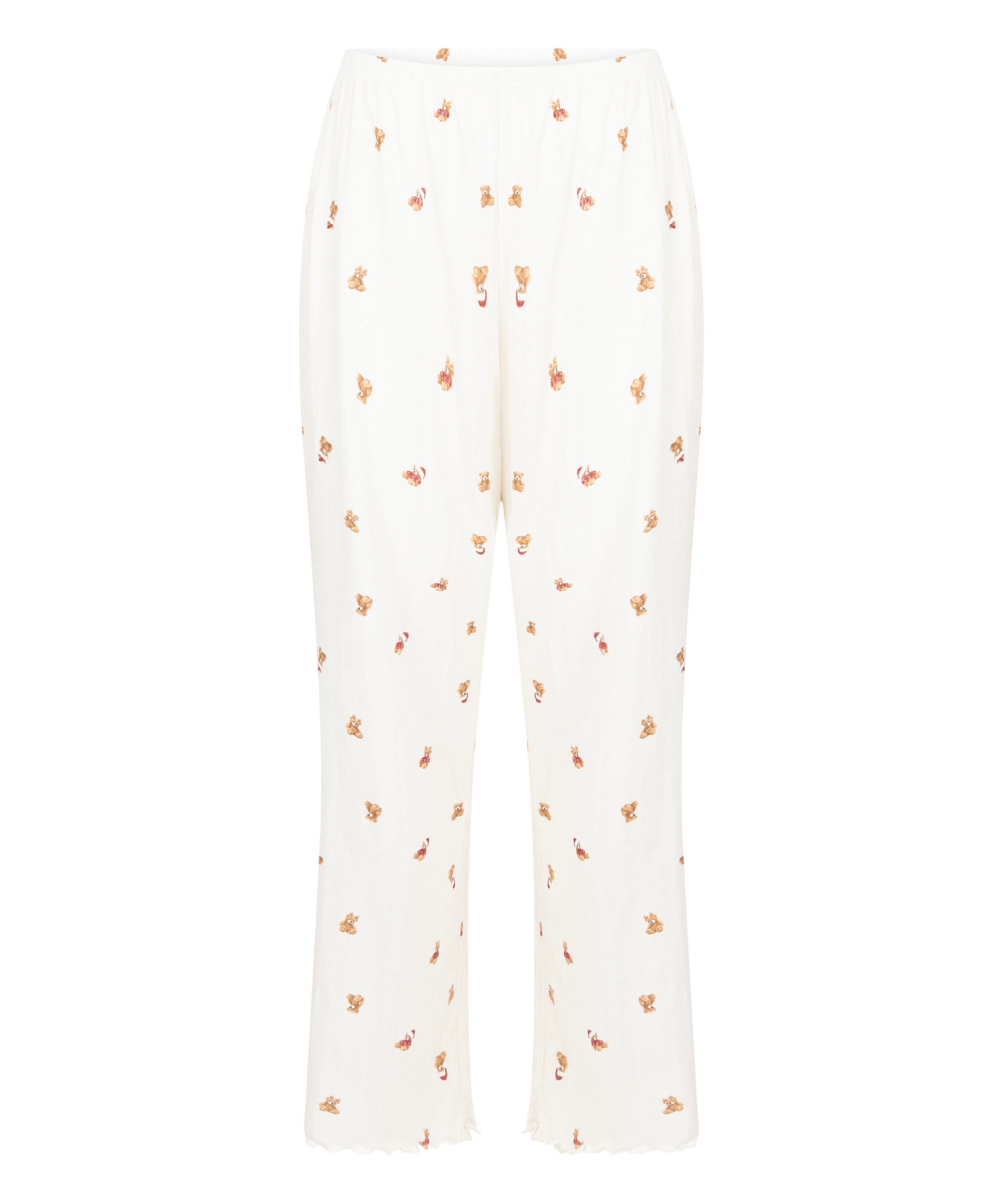 Pantalon de pyjama Pointelle, Blanc, main