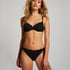 Bas de bikini Scallop, Noir