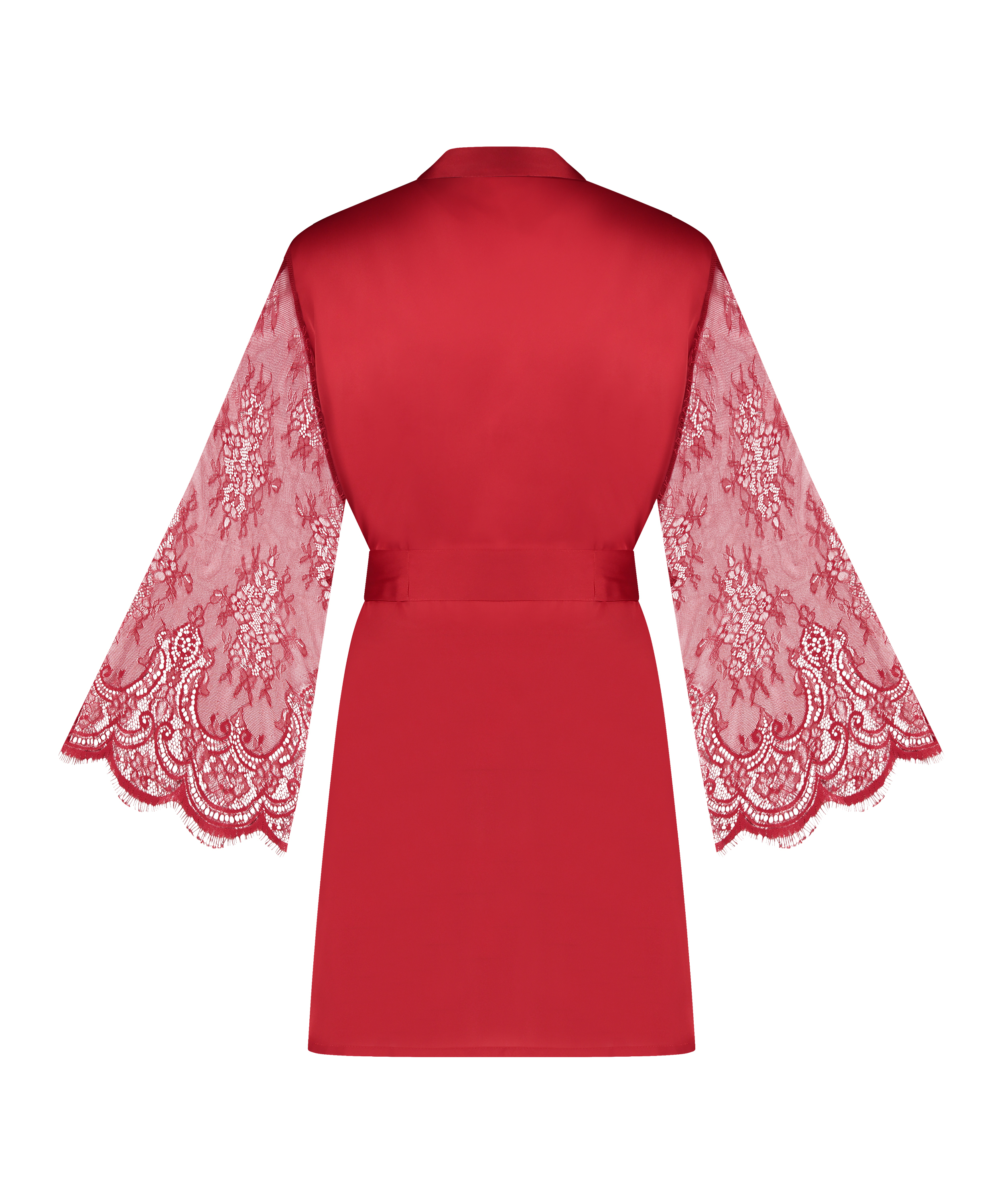 Kimono Satin Lace, Rood, main